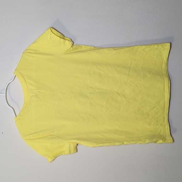 3 for $10 Bundle Sale! Cat & Jack Yellow Floral Peace Sign T-Shirt Size L 10-12 - Picture 4 of 4